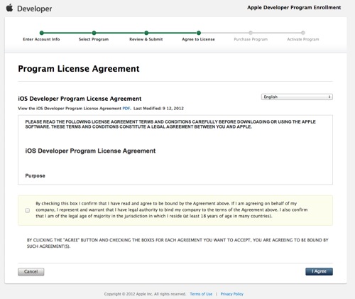 Apple Developer Program Enrollment  License Agreement